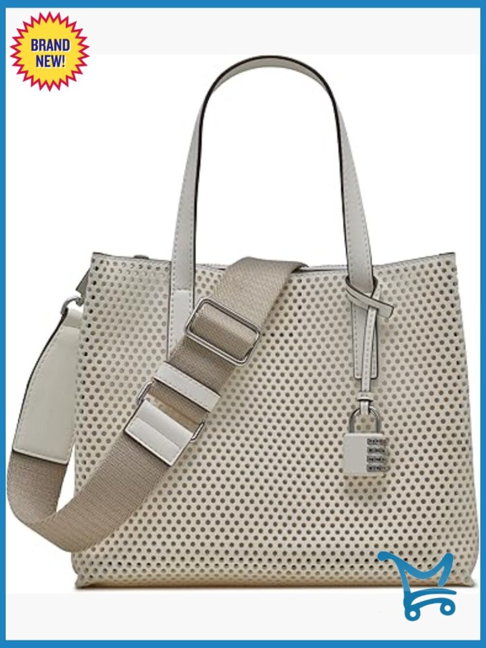 Pebble Texture Leather Satchel with Top Handle, Adjustable Strap